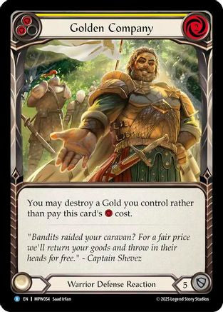 Golden Company (Yellow) (MPW054) - Mastery Pack Warrior Rainbow Foil