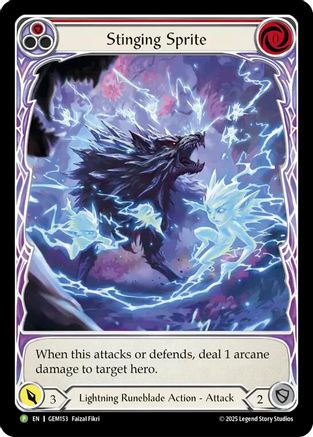 Stinging Sprite (Red) (GEM153) - Gem Pack 5 Rainbow Foil