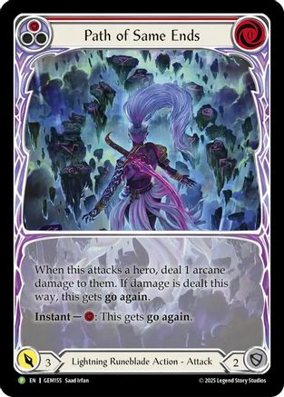 Path of Same Ends (Red) (GEM155) - Gem Pack 5 Rainbow Foil