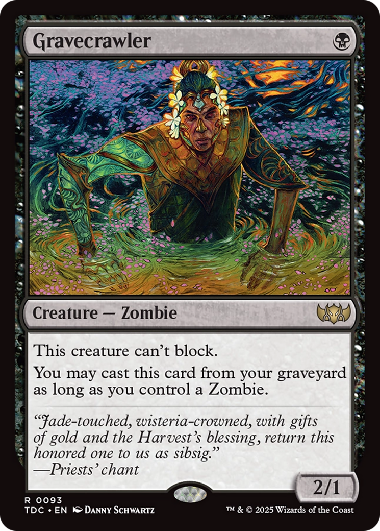 Gravecrawler (TDC-093) - Commander: Tarkir: Dragonstorm