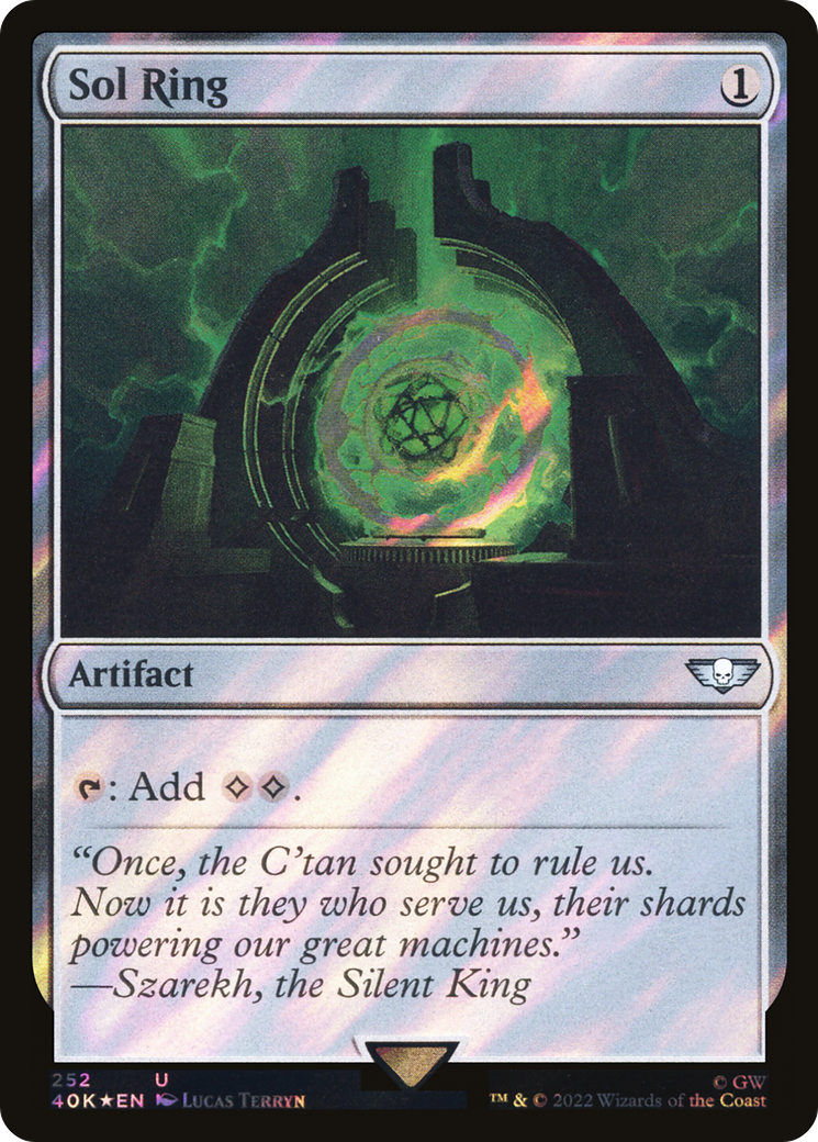 Sol Ring (252) (Surge Foil) [Universes Beyond: Warhammer 40,000]