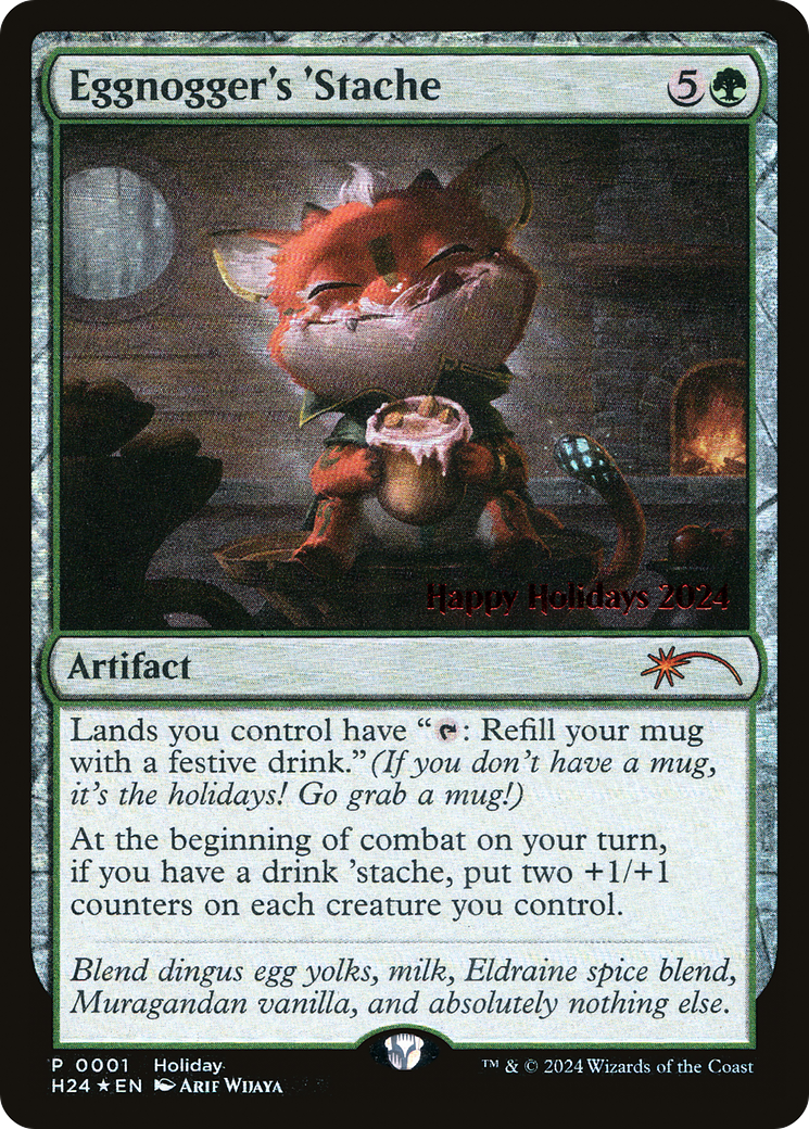 Eggnogger's 'Stache (-001) - Special Occasion Foil