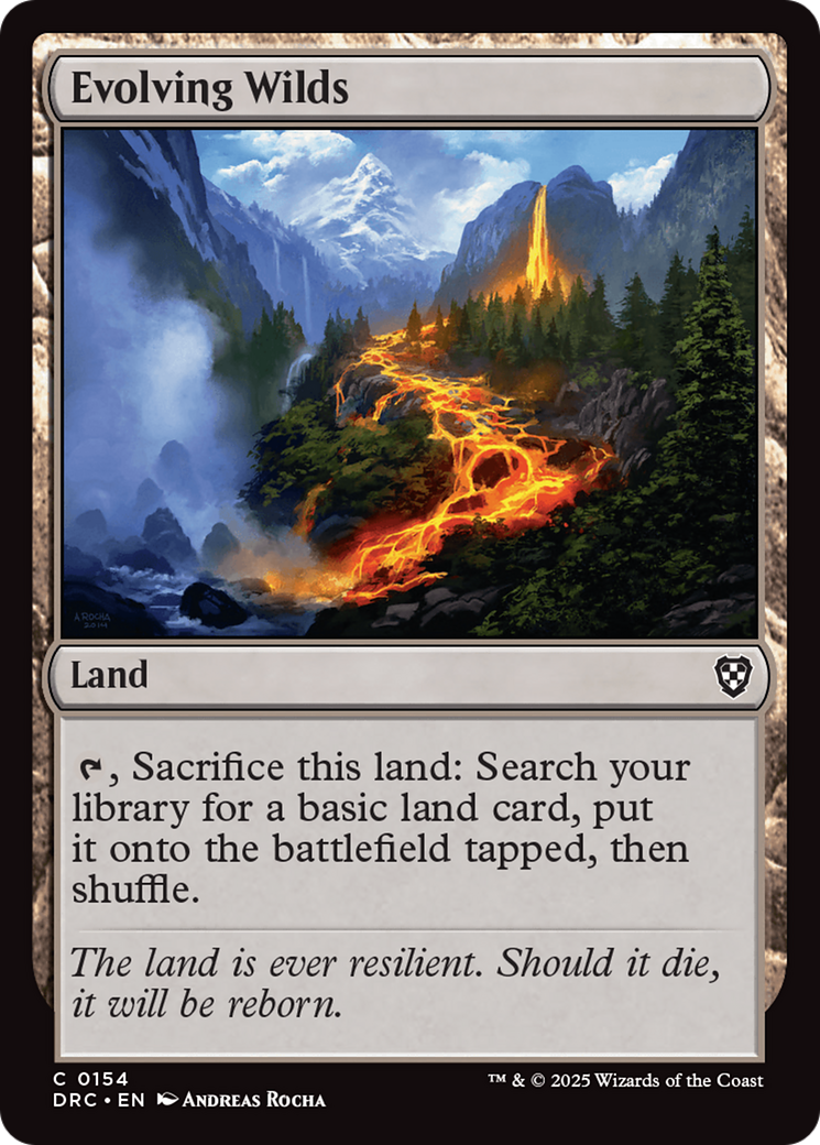 Evolving Wilds (0154) (-154) - Commander: Aetherdrift
