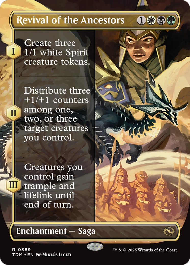 Revival of the Ancestors (Borderless) (TDM-389) - Tarkir: Dragonstorm