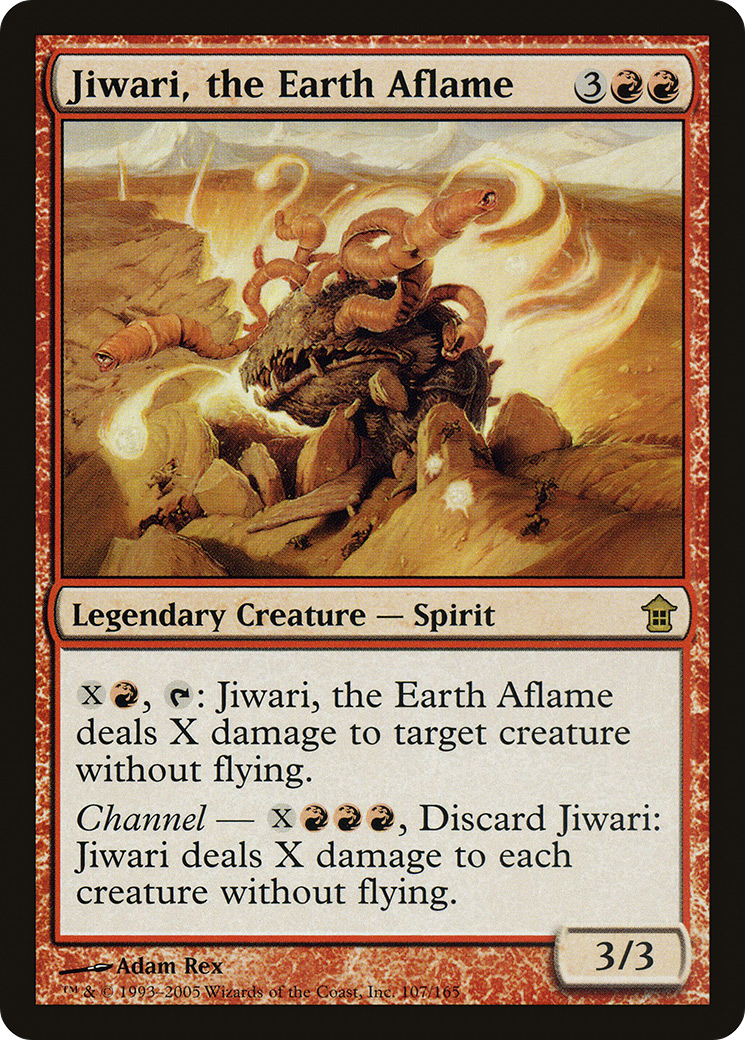 Jiwari, the Earth Aflame [Saviors of Kamigawa]