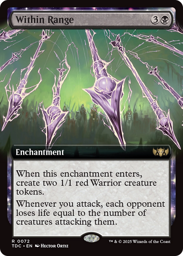 Within Range (Extended Art) (TDC-072) - Commander: Tarkir: Dragonstorm