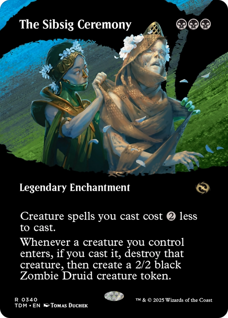 The Sibsig Ceremony (Borderless) (TDM-340) - Tarkir: Dragonstorm Foil