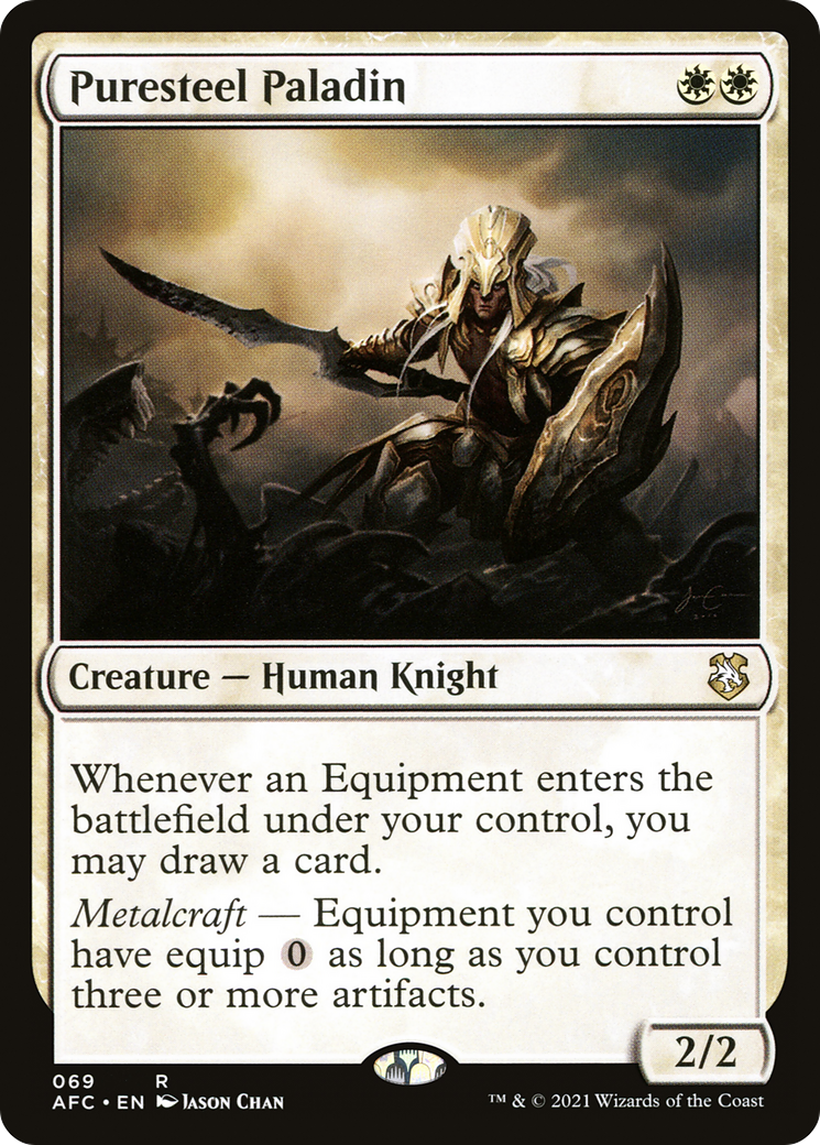 Puresteel Paladin [Dungeons & Dragons: Adventures in the Forgotten Realms Commander]