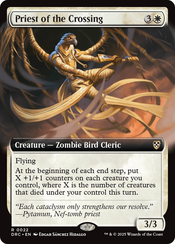 Priest of the Crossing (Extended Art) (-022) - Commander: Aetherdrift