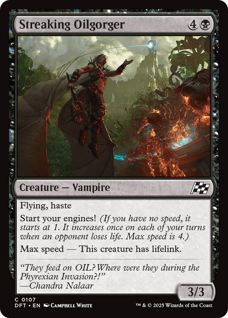 Streaking Oilgorger (-107) - Aetherdrift Foil