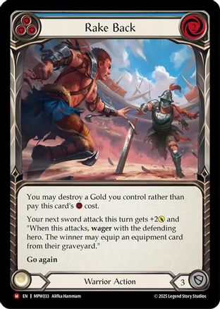 Rake Back (MPW033) - Mastery Pack Warrior Rainbow Foil