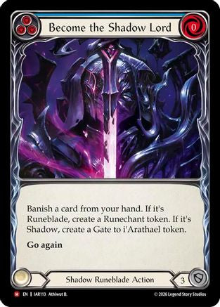 Become the Shadow Lord (Blue) (IAR113) - Usurp the Shadow Throne