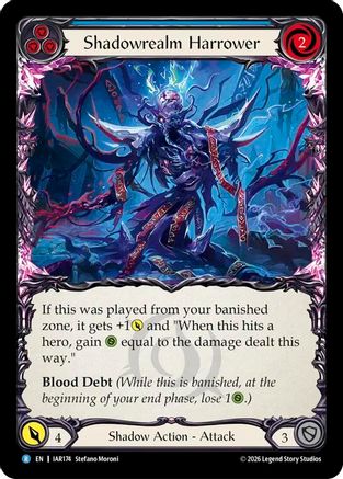 Shadowrealm Harrower (Blue) (IAR174) - Usurp the Shadow Throne Rainbow Foil