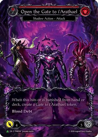 Open the Gate to i'Arathael (Red) (Marvel) - FAB509 (FAB509) - Flesh and Blood: Promo Cards Cold Foil