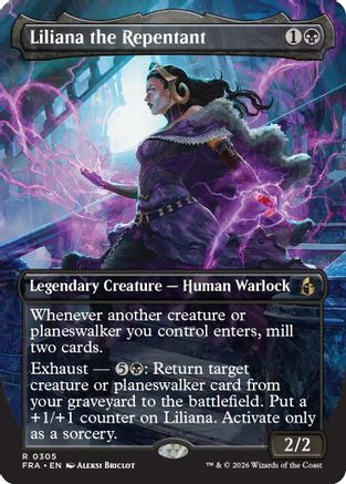 Liliana the Repentant (Borderless) (FRA-305) - Reality Fracture