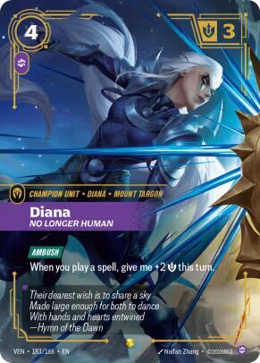 Diana - No Longer Human (Overnumbered) (183/166) - Vendetta Foil