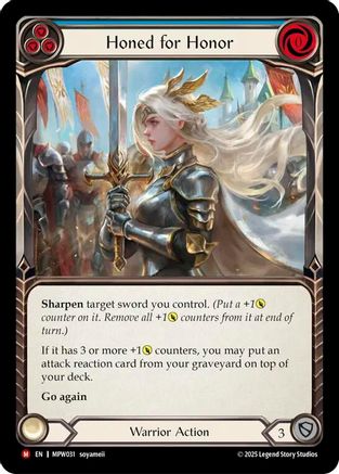Honed for Honor (MPW031) - Mastery Pack Warrior Rainbow Foil