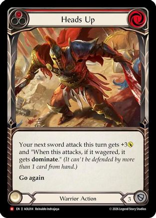 Heads Up (AOL014) - Armory Deck: Olympia, Prized Fighter