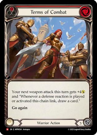 Terms of Combat (MPW034) - Mastery Pack Warrior Rainbow Foil