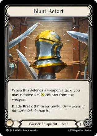 Blunt Retort (MPW013) - Mastery Pack Warrior Cold Foil