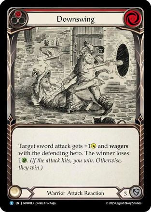 Downswing (Red) (MPW043) - Mastery Pack Warrior Rainbow Foil