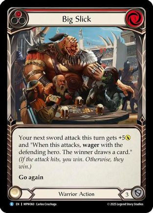 Big Slick (Red) (MPW060) - Mastery Pack Warrior Rainbow Foil