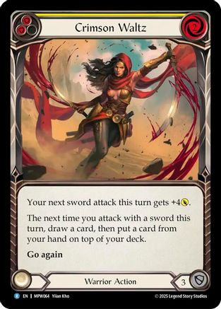 Crimson Waltz (Red) (MPW064) - Mastery Pack Warrior Rainbow Foil