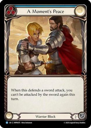 A Moment's Peace (Blue) (MPW075) - Mastery Pack Warrior Rainbow Foil