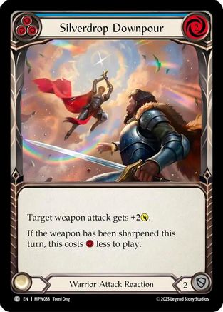 Silverdrop Downpour (Blue) (MPW088) - Mastery Pack Warrior Rainbow Foil