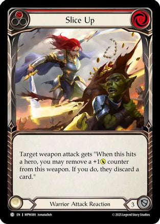 Slice Up (Red) (MPW089) - Mastery Pack Warrior Rainbow Foil