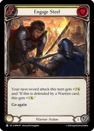 Engage Steel (Yellow) (MPW107) - Mastery Pack Warrior Rainbow Foil
