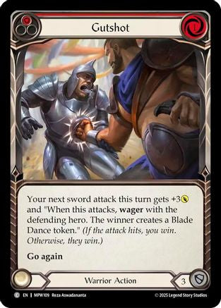 Gutshot (Red) (MPW109) - Mastery Pack Warrior Rainbow Foil