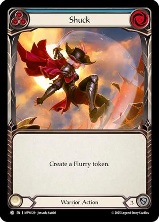 Shuck (Blue) (MPW129) - Mastery Pack Warrior Rainbow Foil