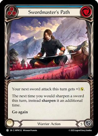 Swordmaster's Path (Blue) (MPW132) - Mastery Pack Warrior Rainbow Foil
