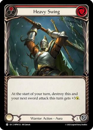 Heavy Swing (Red) (MPW133) - Mastery Pack Warrior Rainbow Foil