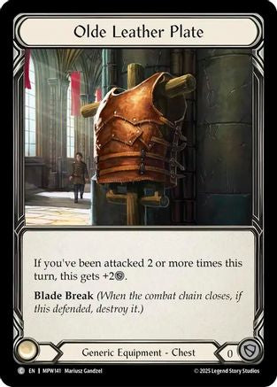 Olde Leather Plate (MPW141) - Mastery Pack Warrior Cold Foil