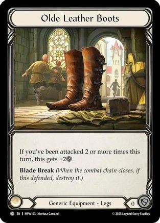 Olde Leather Boots (MPW143) - Mastery Pack Warrior Cold Foil