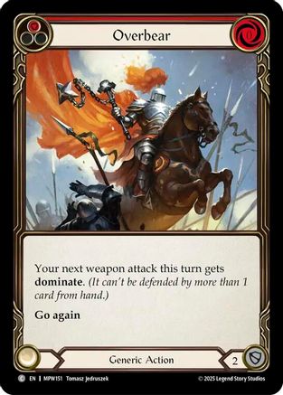 Overbear (Red) (MPW151) - Mastery Pack Warrior Rainbow Foil