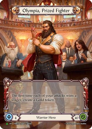 Olympia, Prized Fighter (Extended Art) - HER170 (HER170) - Flesh and Blood: Promo Cards