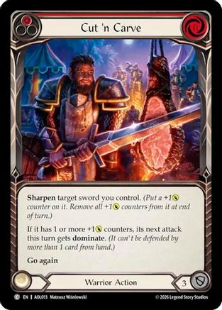 Cut 'n Carve (Red) (AOL013) - Armory Deck: Olympia, Prized Fighter