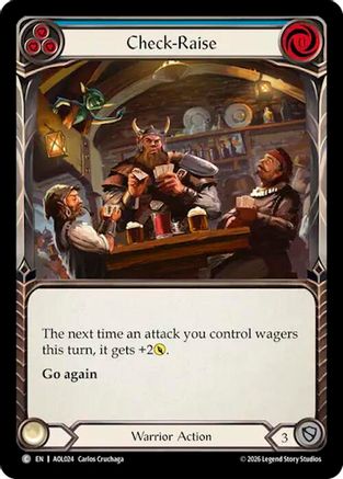 Check-Raise (Blue) (AOL024) - Armory Deck: Olympia, Prized Fighter