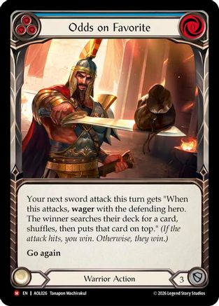 Odds on Favorite (AOL026) - Armory Deck: Olympia, Prized Fighter Rainbow Foil