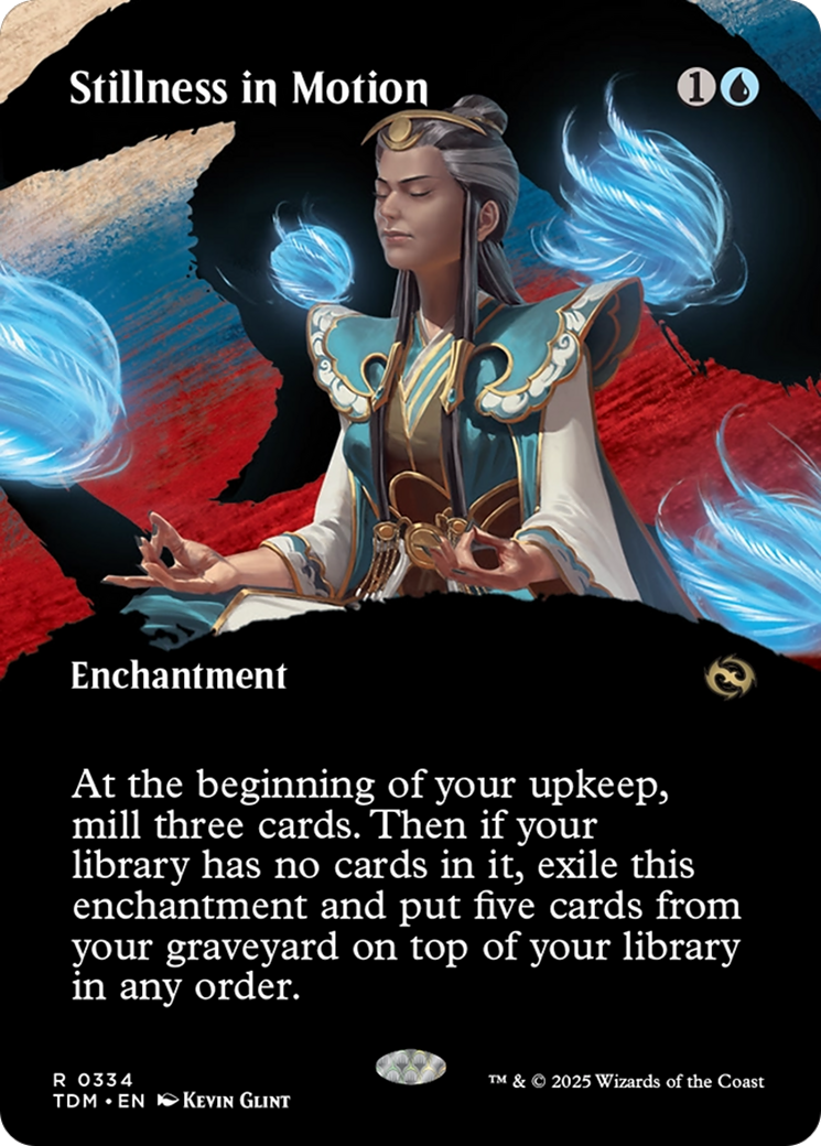 Stillness in Motion (Borderless) (TDM-334) - Tarkir: Dragonstorm