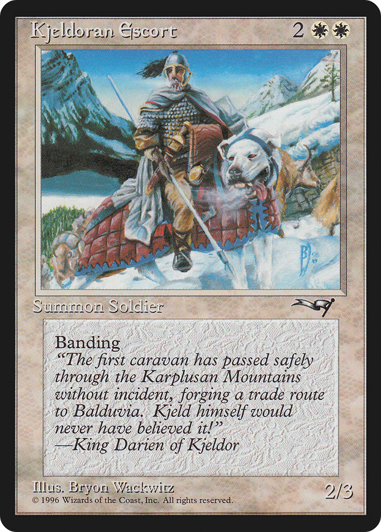Kjeldoran Escort (Wall Background) [Alliances]