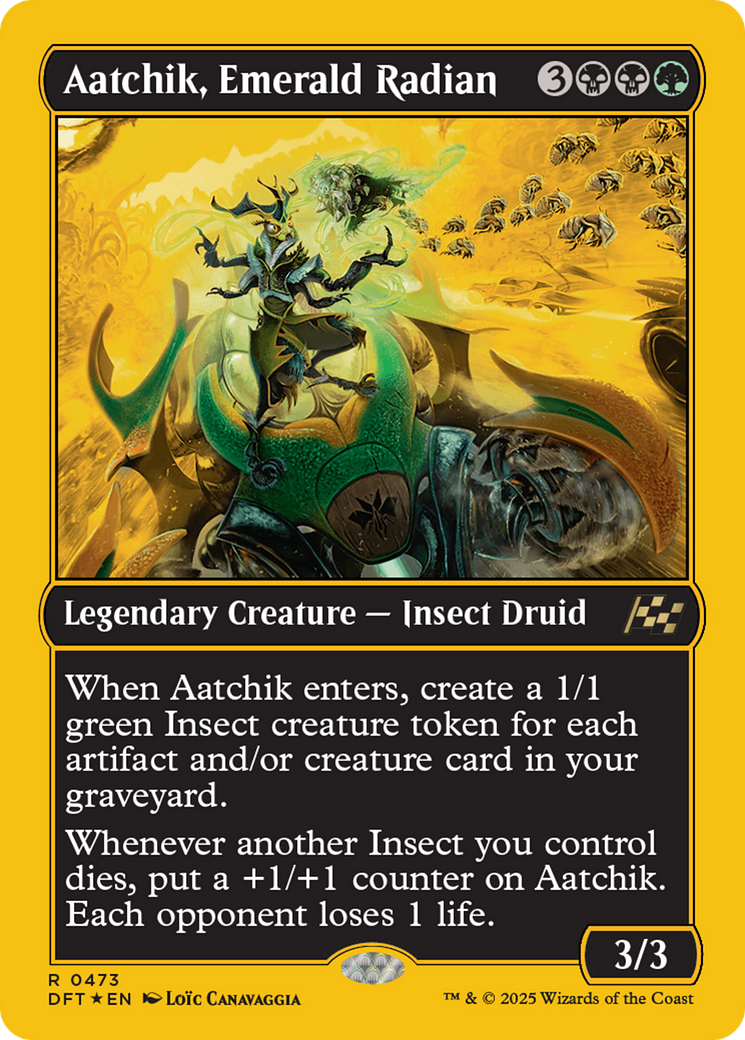 Aatchik, Emerald Radian (First-Place Foil) (-473) - Aetherdrift