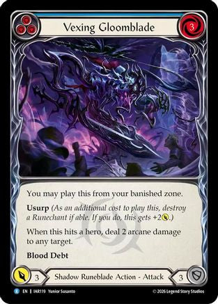 Vexing Gloomblade (Blue) (IAR119) - Usurp the Shadow Throne