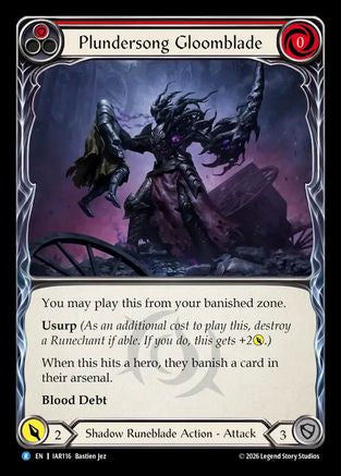 Plundersong Gloomblade (IAR116) - Usurp the Shadow Throne