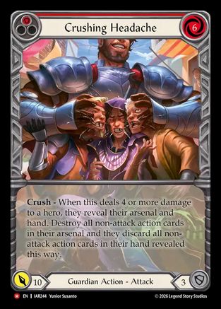 Crushing Headache (Extended Art) (IAR244) - Usurp the Shadow Throne Rainbow Foil