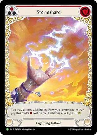 Stormshard (Red) - FAB478 (FAB478) - Flesh and Blood: Promo Cards Cold Foil