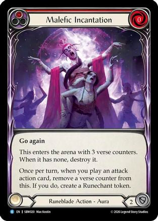 Malefic Incantation (Red) (SBW020) - Silver Age: Usurp the Shadow Throne